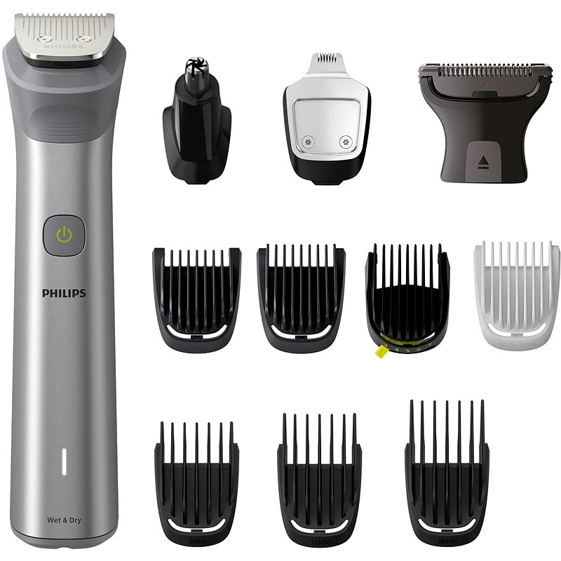 PHILIPS Multigroom series 5000 All-in-one trimmeris sejai, matiem un ķermenim, tērauda