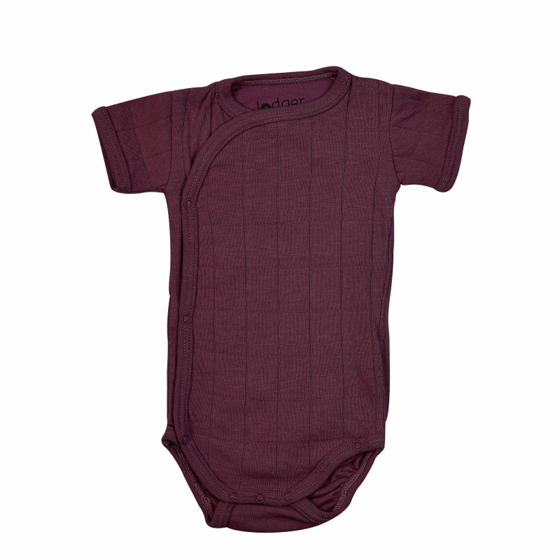 Lodger Romper Solid kokvilnas bodijs ar īsām piedurknēm