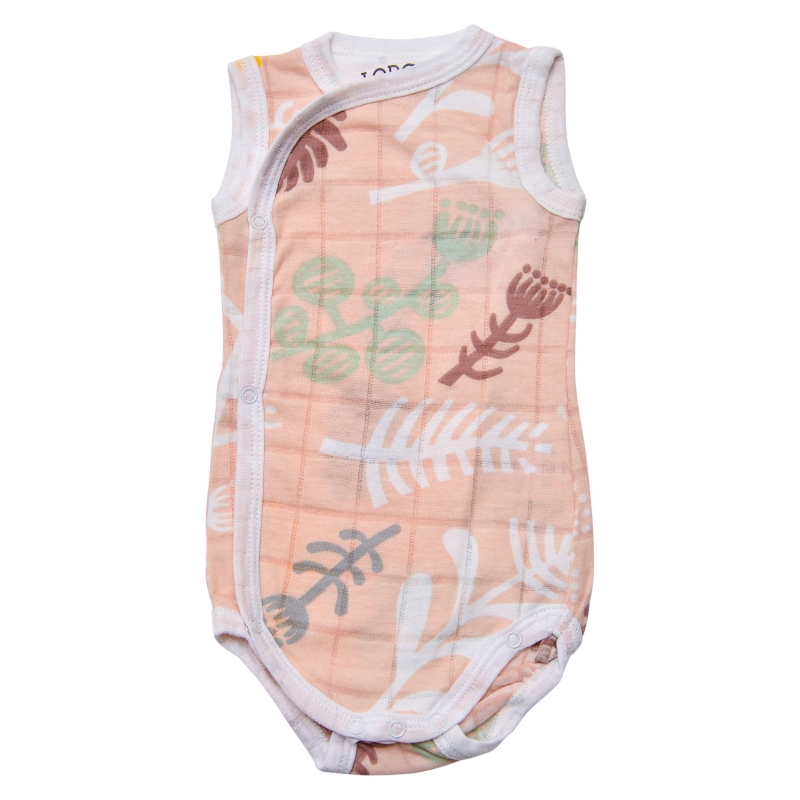 Lodger Romper Botanimal kokvilnas bodijs