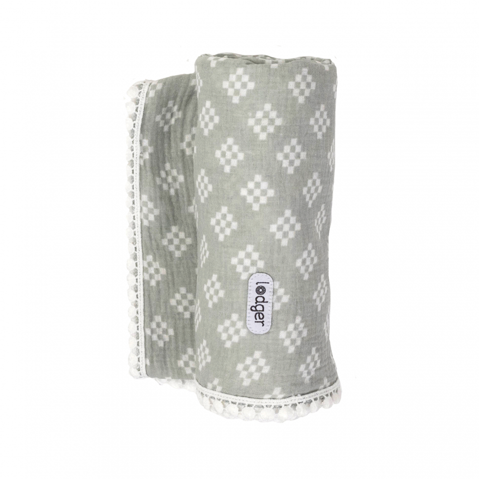 Lodger Swaddle Tribe Muslin kokvilnas autiņš