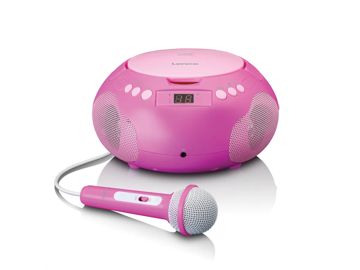 Lenco CD magnetola  un mikrofonu