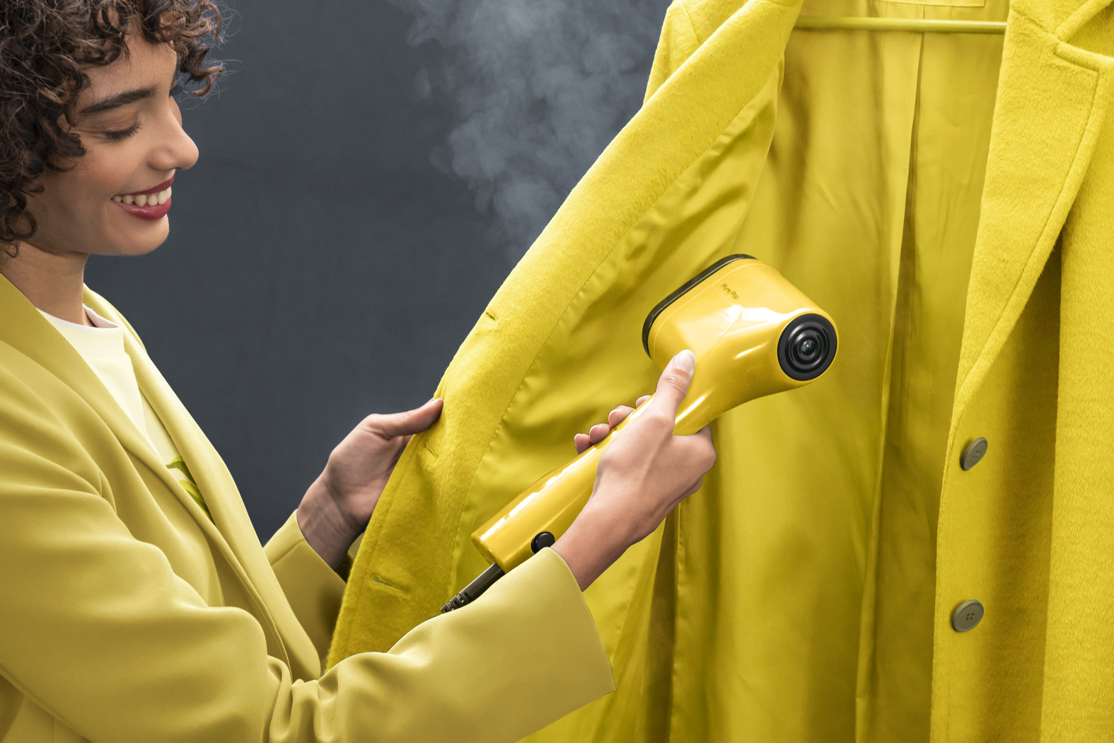 TEFAL Pure Pop rokas tvaika gludināšanas ierīce, 1300W, dzeltens - Image 3