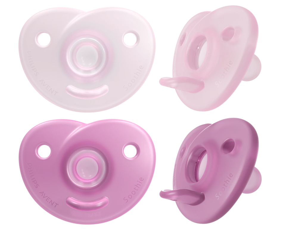 Philips Avent Soothie silikona māneklītis ar silikona vairogu.