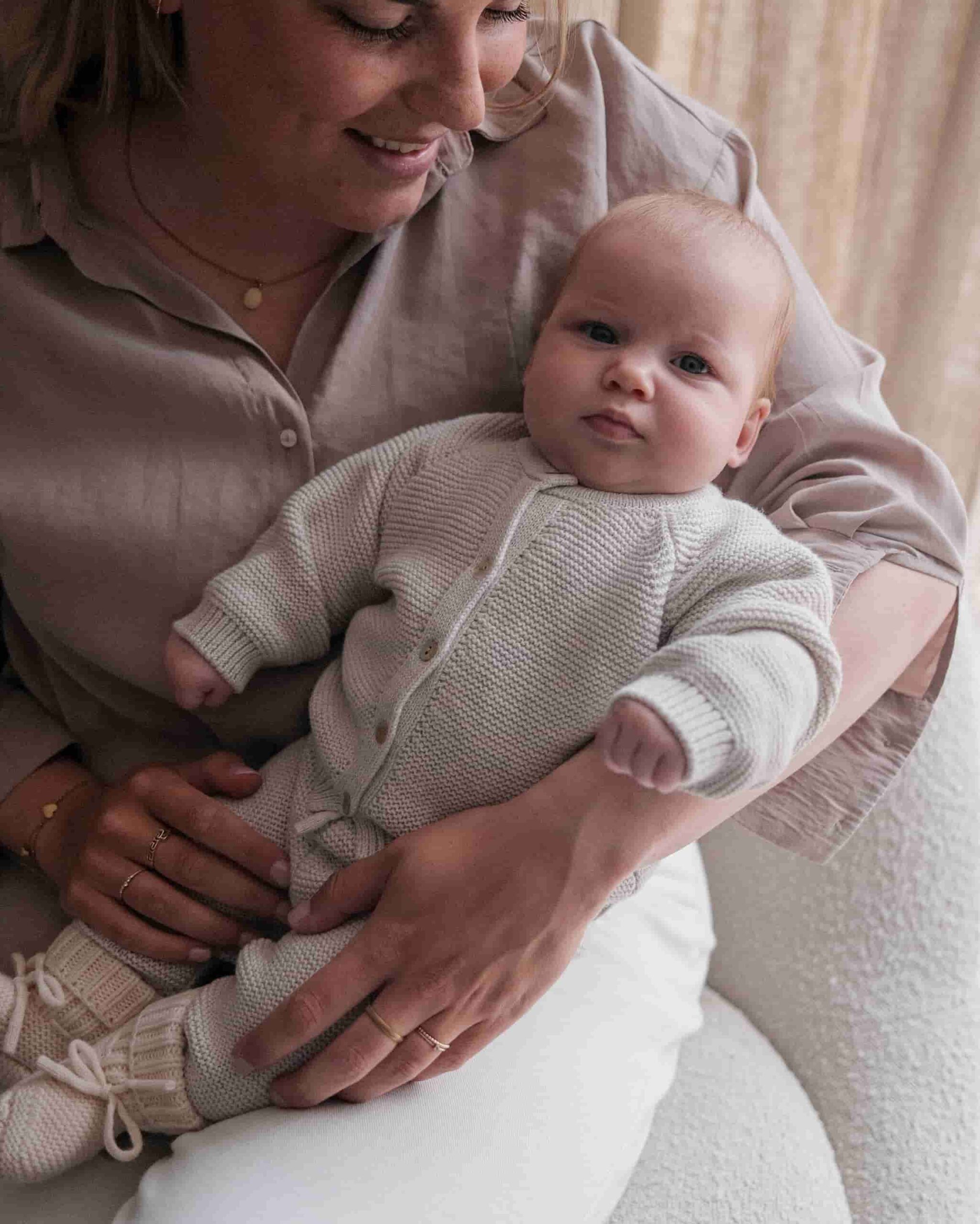 Lodger Topper knit Merino jaka, Birch, 56.izm. - Image 5