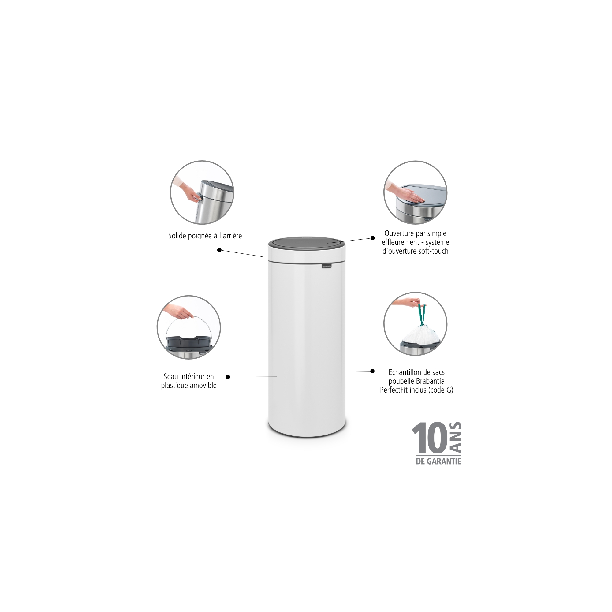 BRABANTIA atkritumu tvertne, 30 l - Image 5