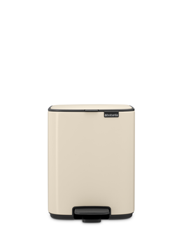 BRABANTIA atkritumu tvertne ar pedāli, 7L, Soft Beige