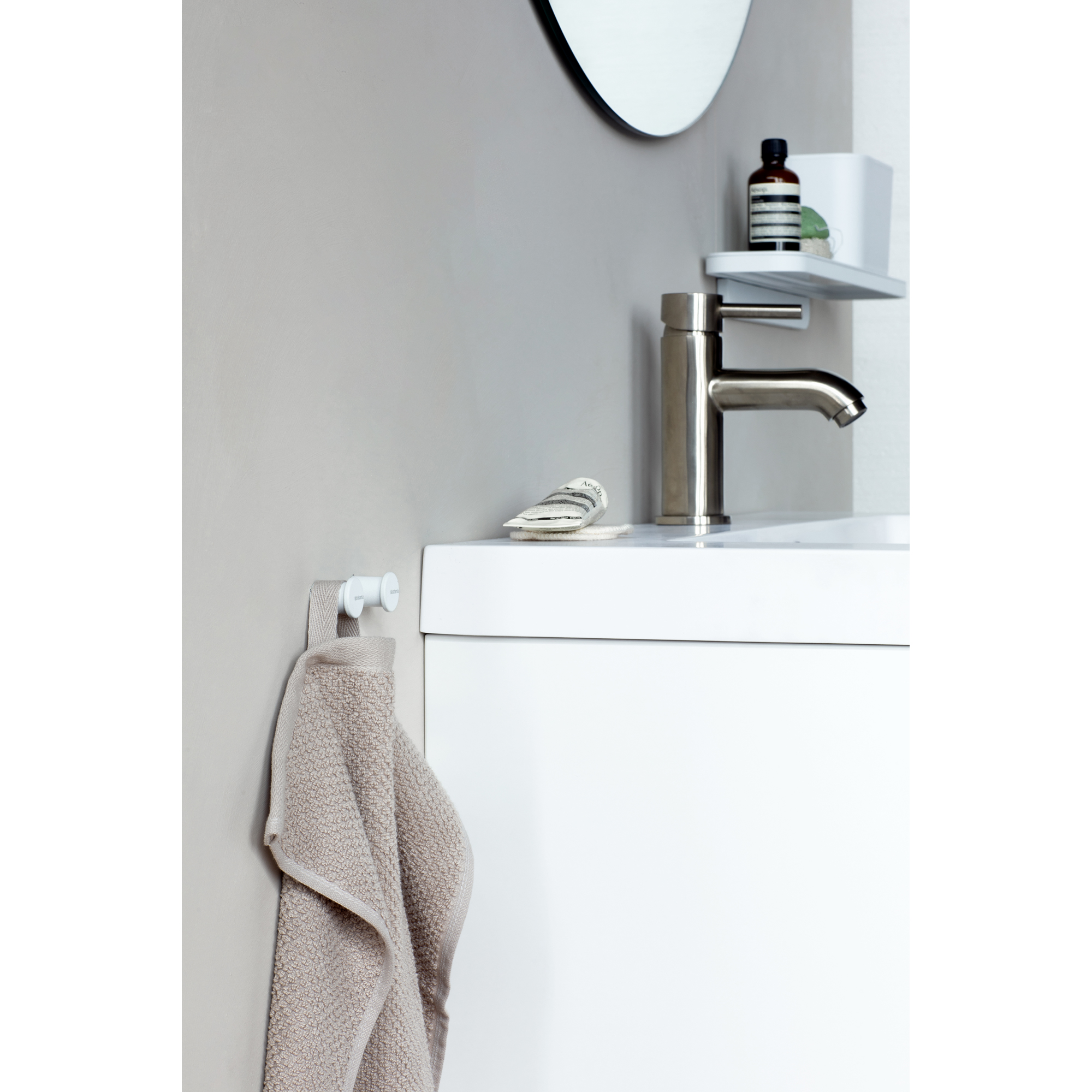 BRABANTIA MindSet dvieļu pakaramie., Mineral Fresh White - Image 6