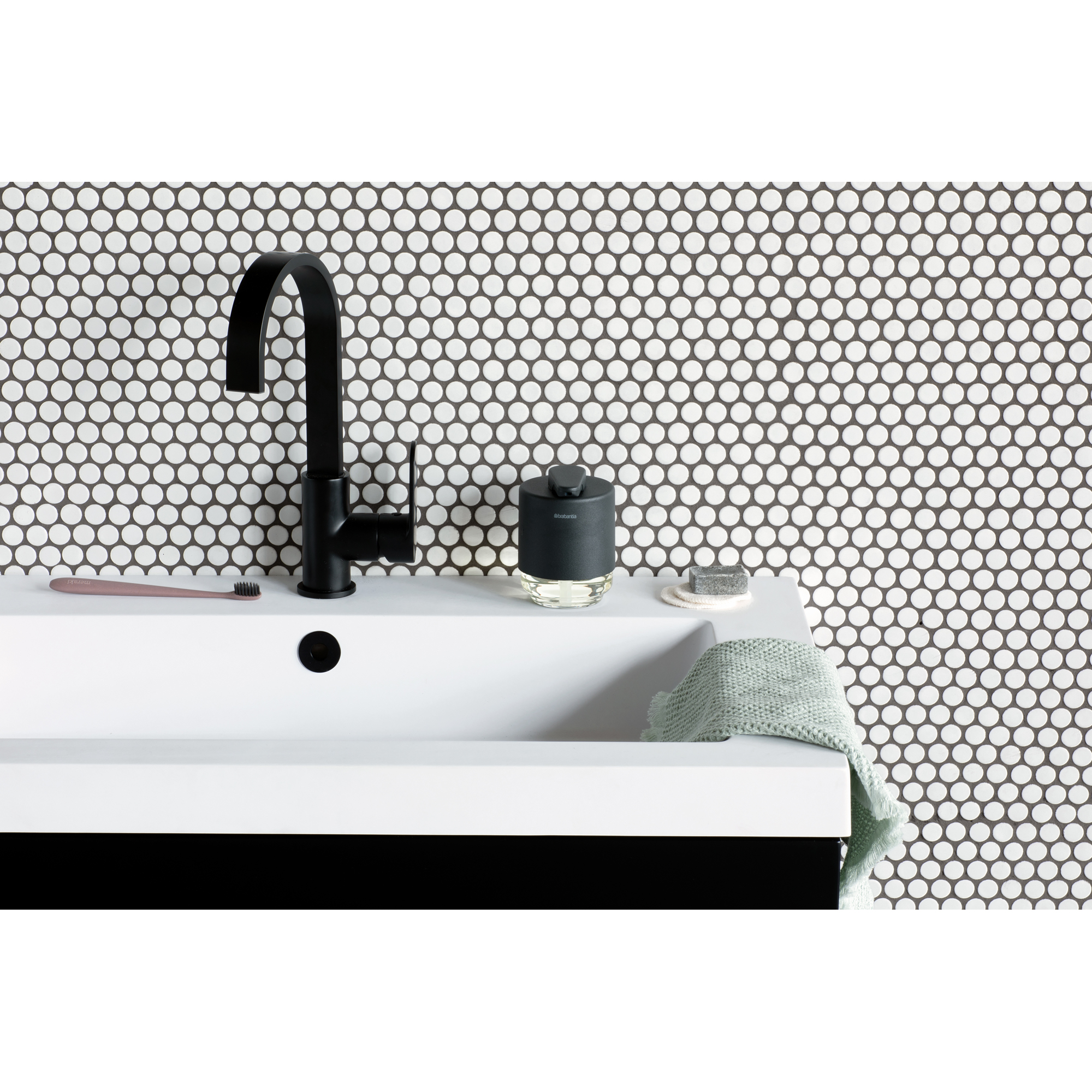 BRABANTIA MindSet ziepju dozators, 200ml, Mineral Infinite Grey - Image 9