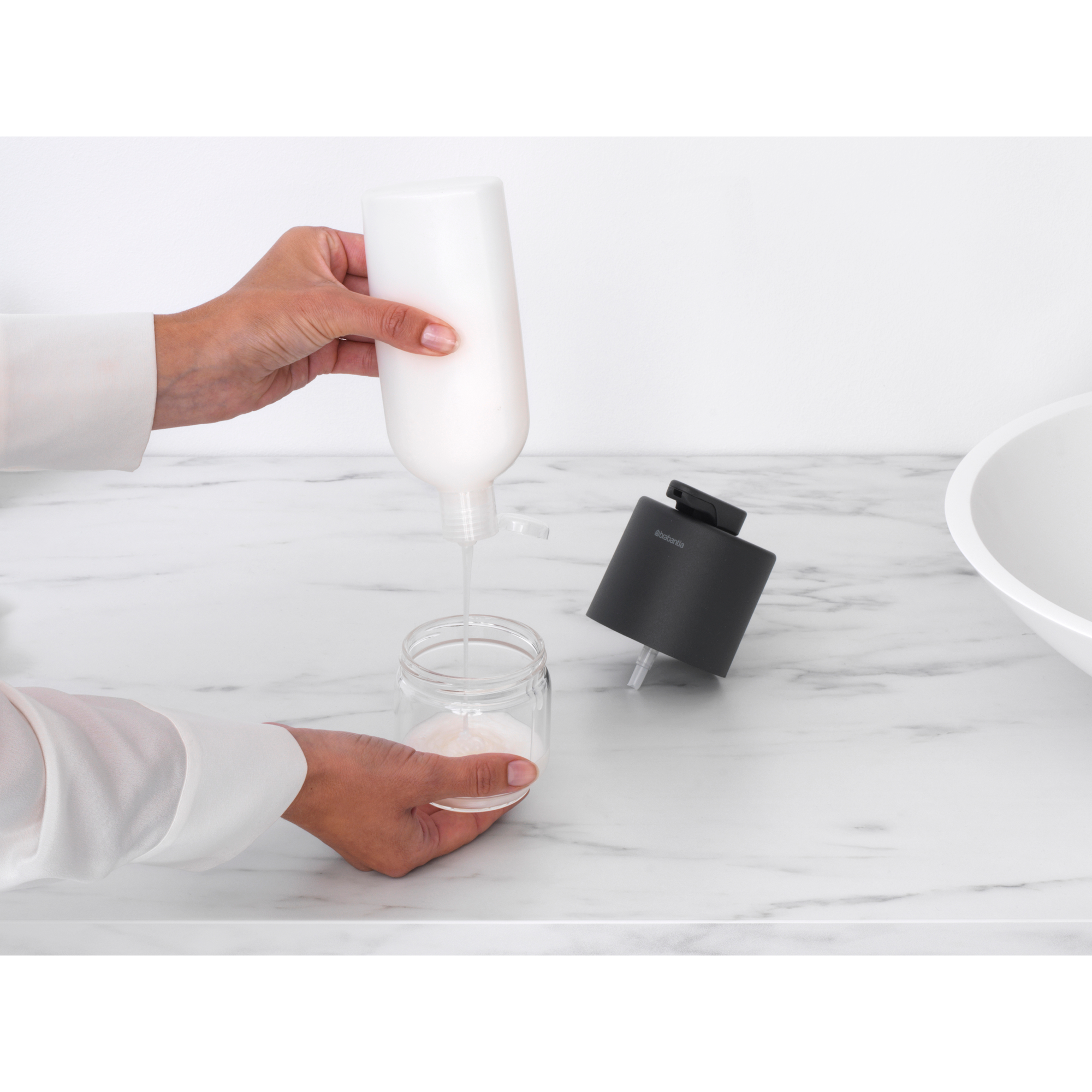 BRABANTIA MindSet ziepju dozators, 200ml, Mineral Infinite Grey - Image 8