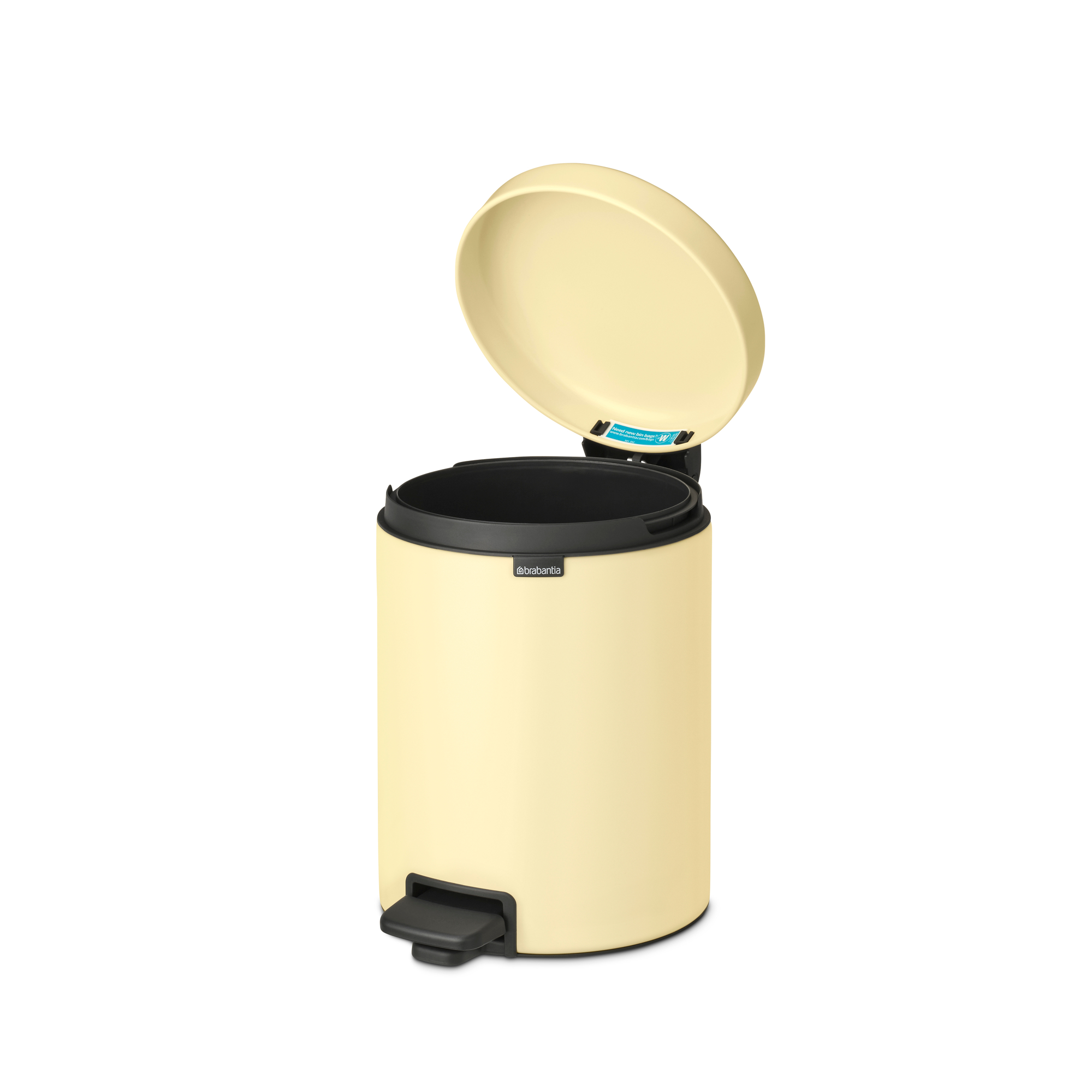 BRABANTIA atkritumu tvertne ar pedāli NewIcon, 5L, Mellow Jellow - Image 3