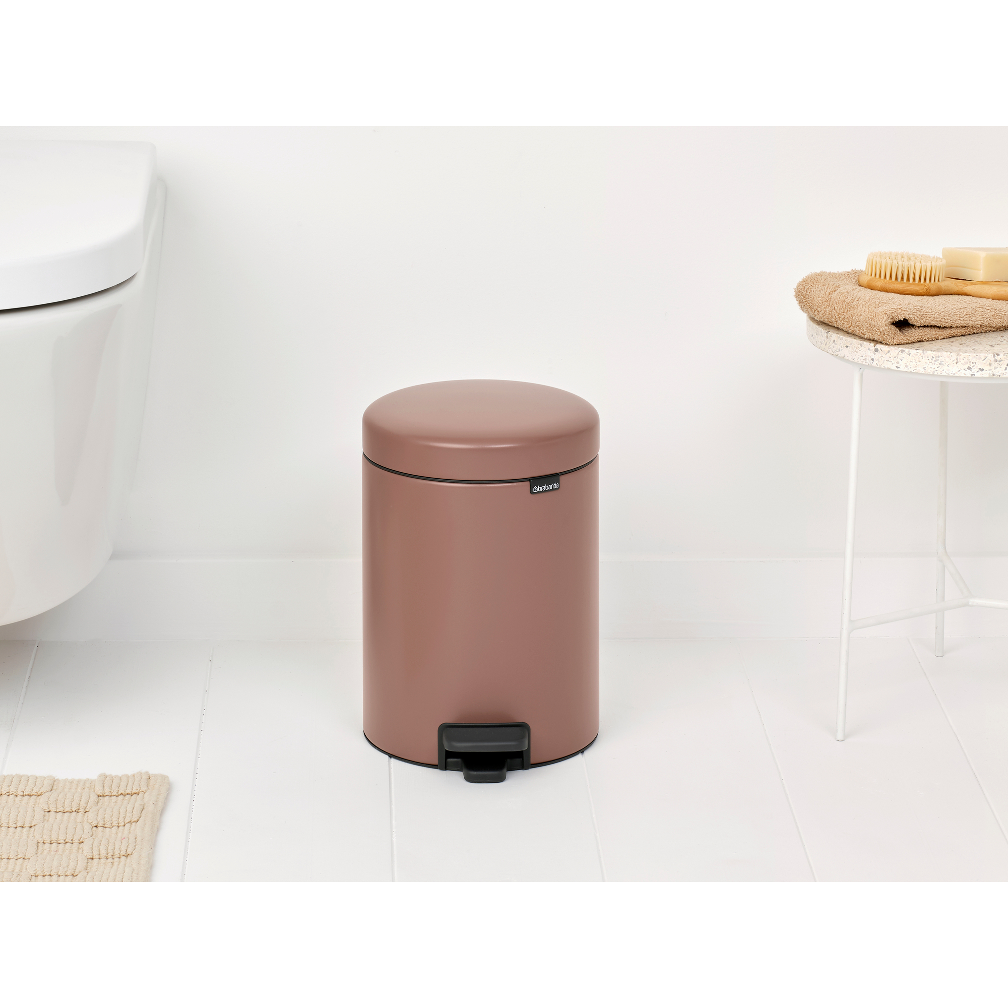 BRABANTIA atkritumu tvertne ar pedāli NewIcon, 5L, Satin Taupe - Image 9