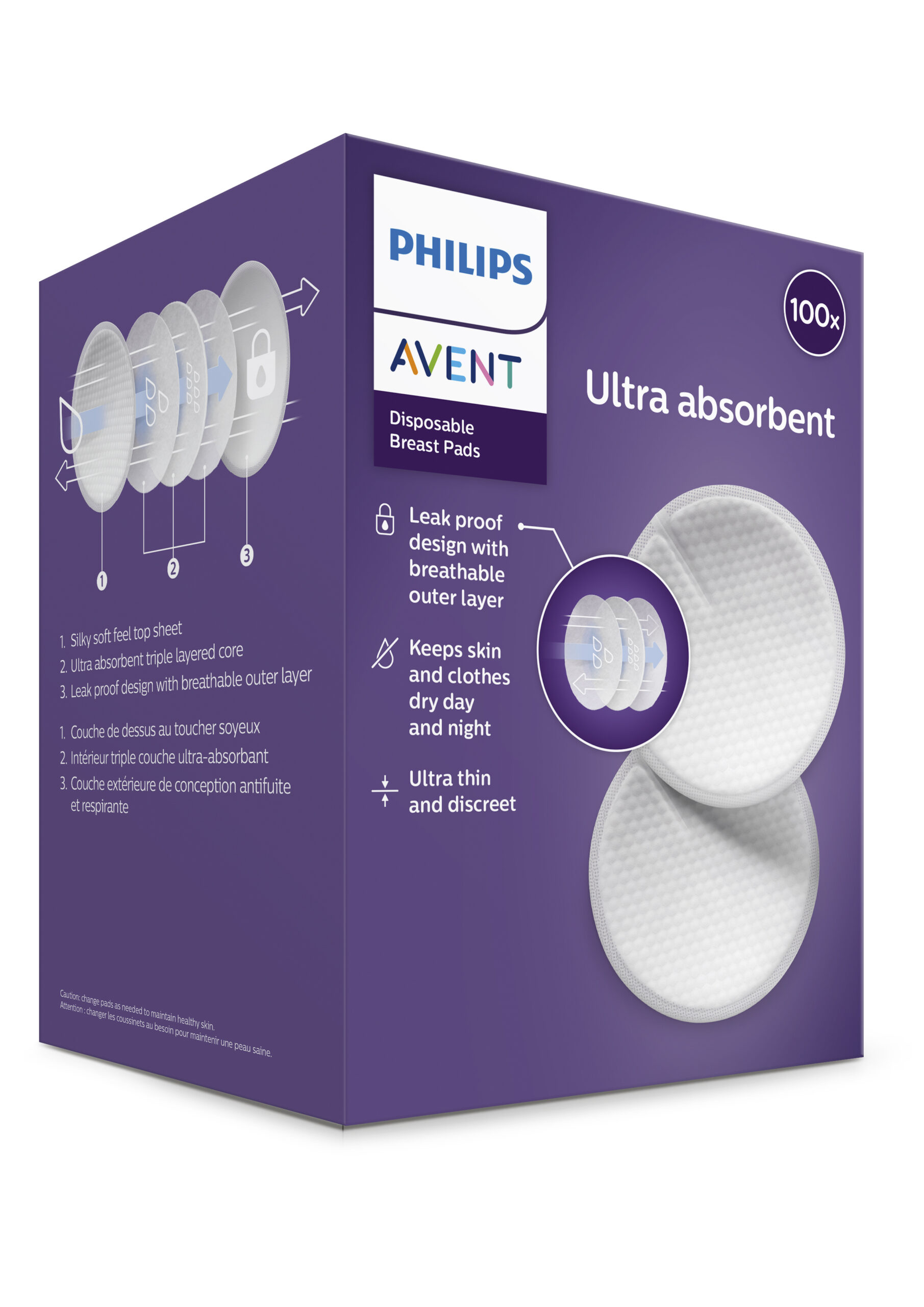 Philips Avent Vienreizējas lietošanas krūšturu ieliktnīši