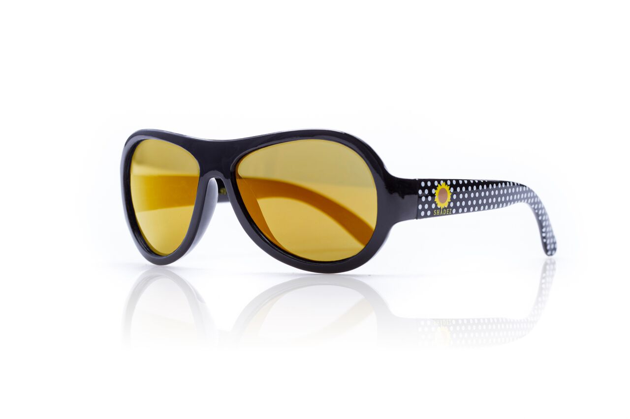 SHADEZ Designer Polka Sunflower Black Junior bērnusaules brilles