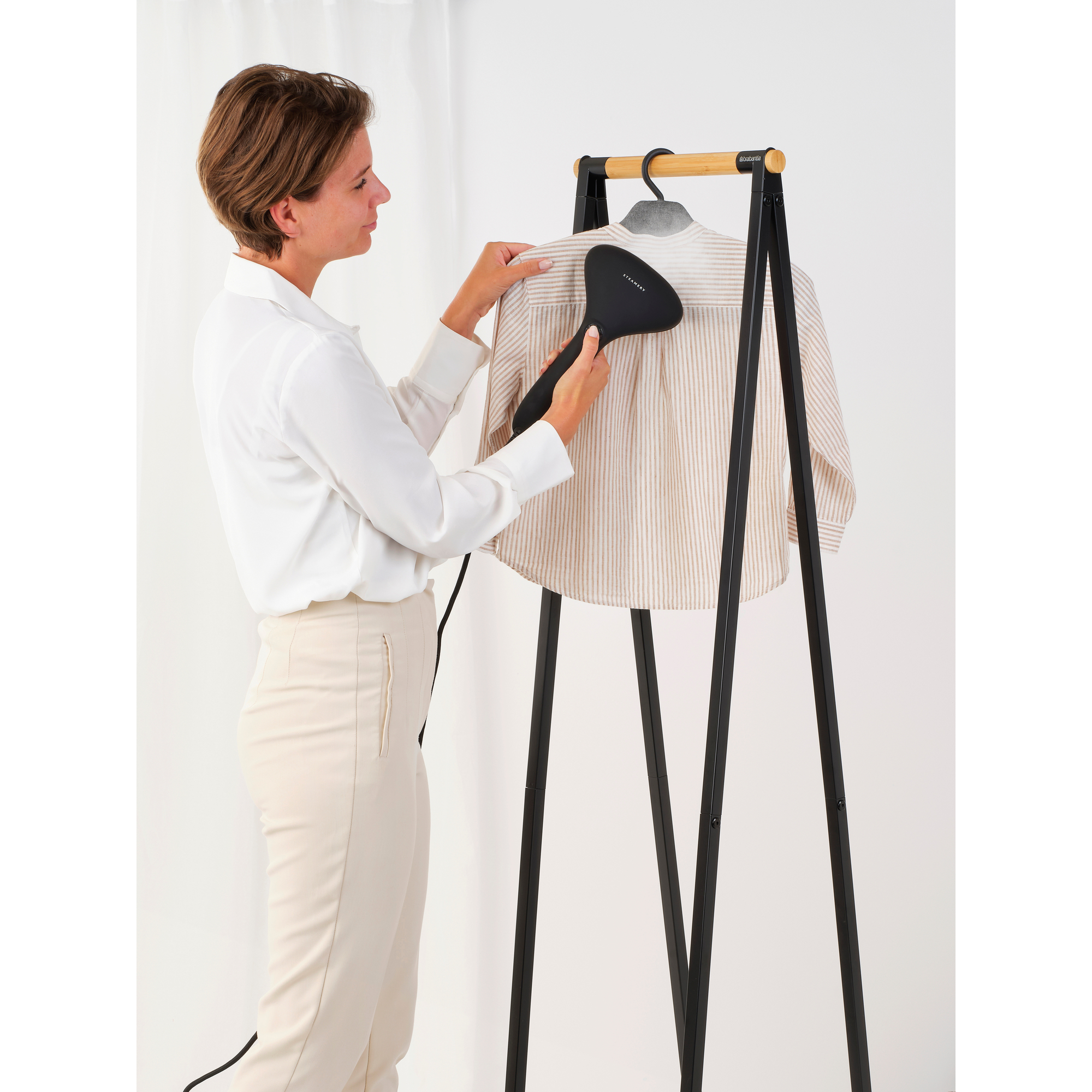 BRABANTIA tvaika gludināšanas pakaramais, Pepper black - Image 4