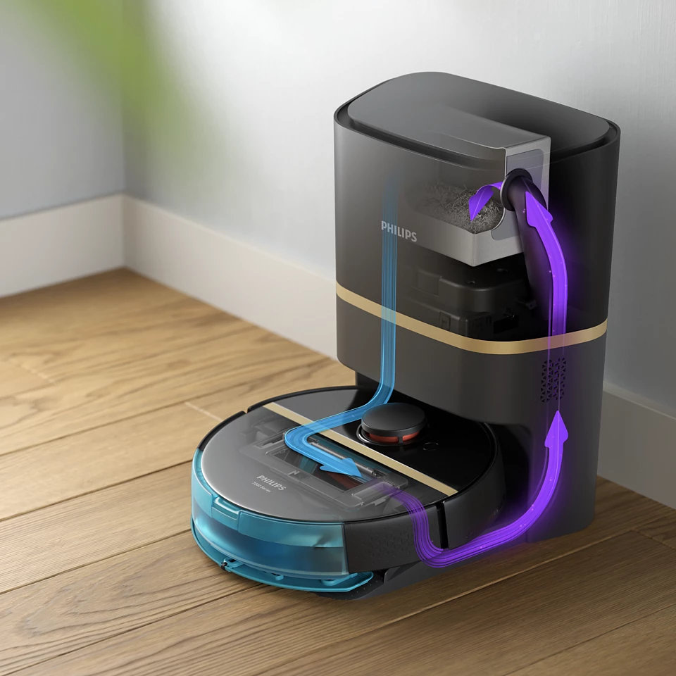 PHILIPS HomeRun 7000. sērijas putekļsūcējs robots ar mazgāšanas funkciju - Image 6