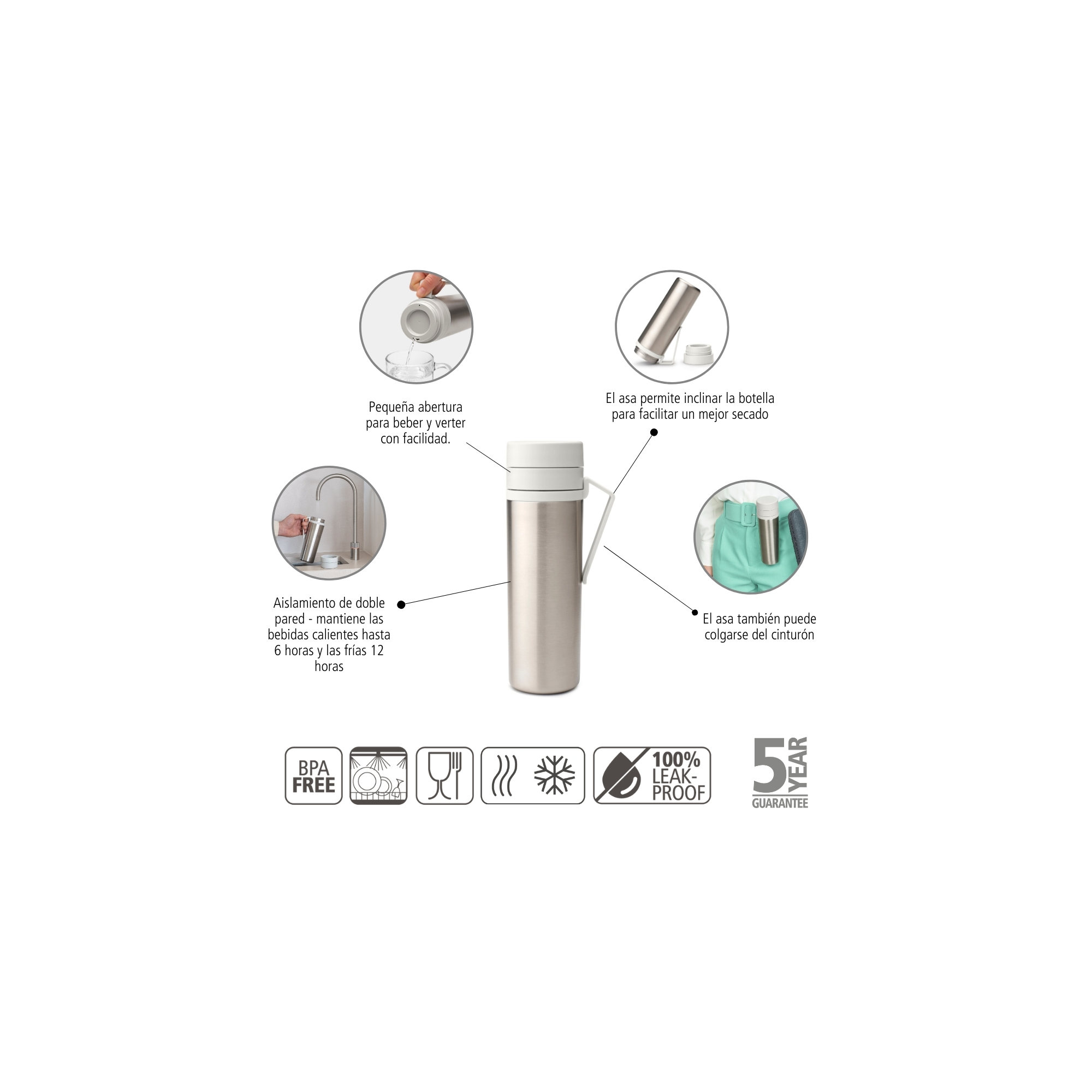BRABANTIA Make &Take termokrūze, 0.5 L - Image 10