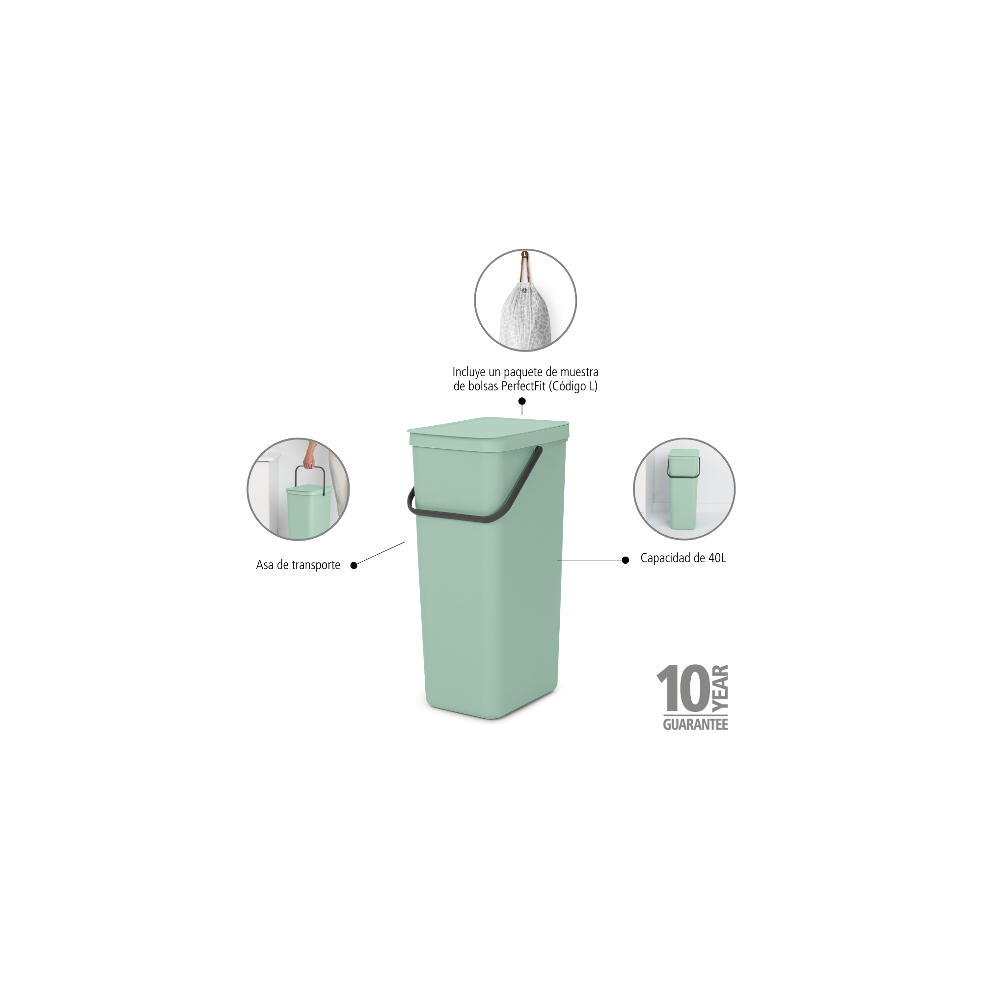 BRABANTIA atkritumu tvertne Sort &Go - Image 8