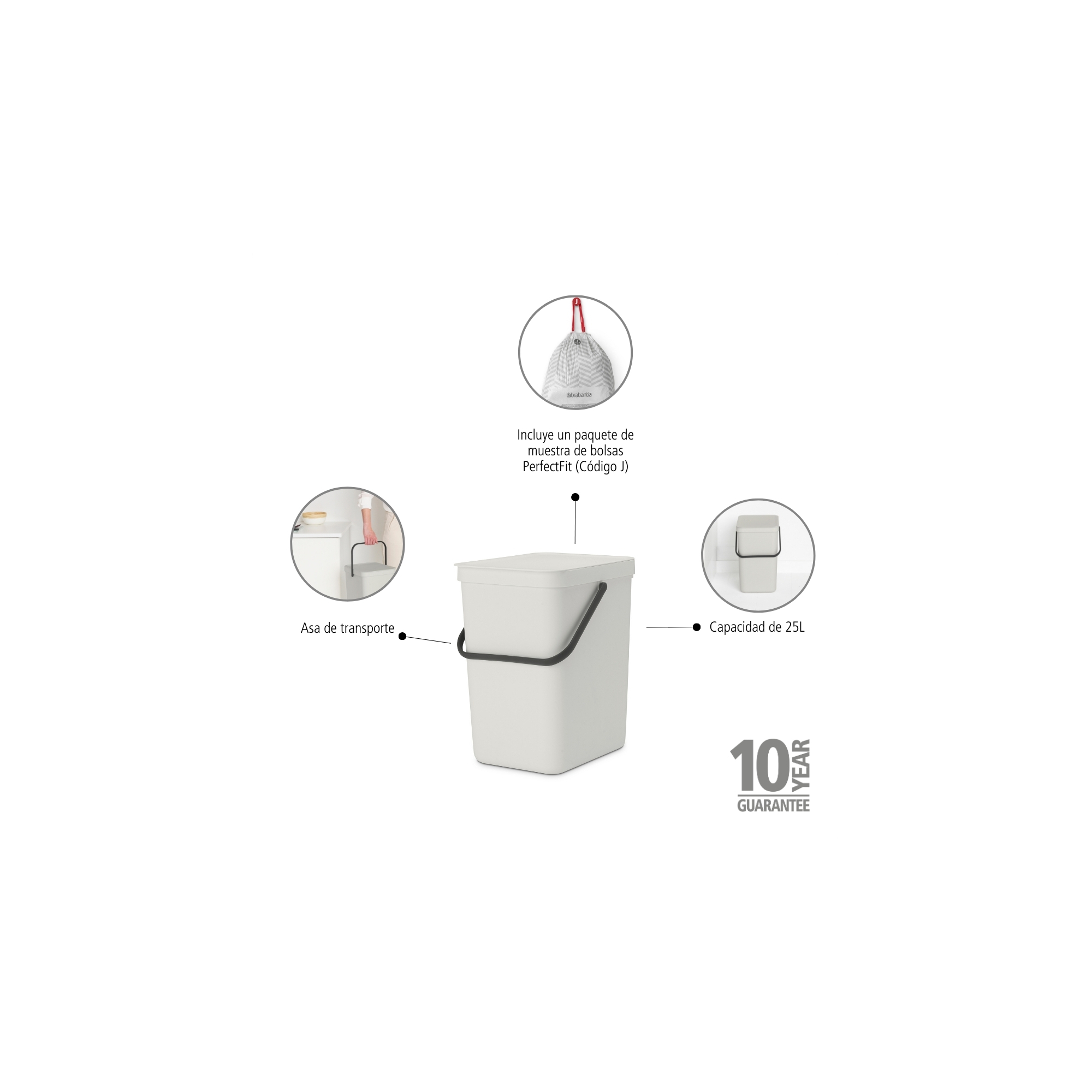 BRABANTIA atkritumu tvertne Sort &Go - Image 10