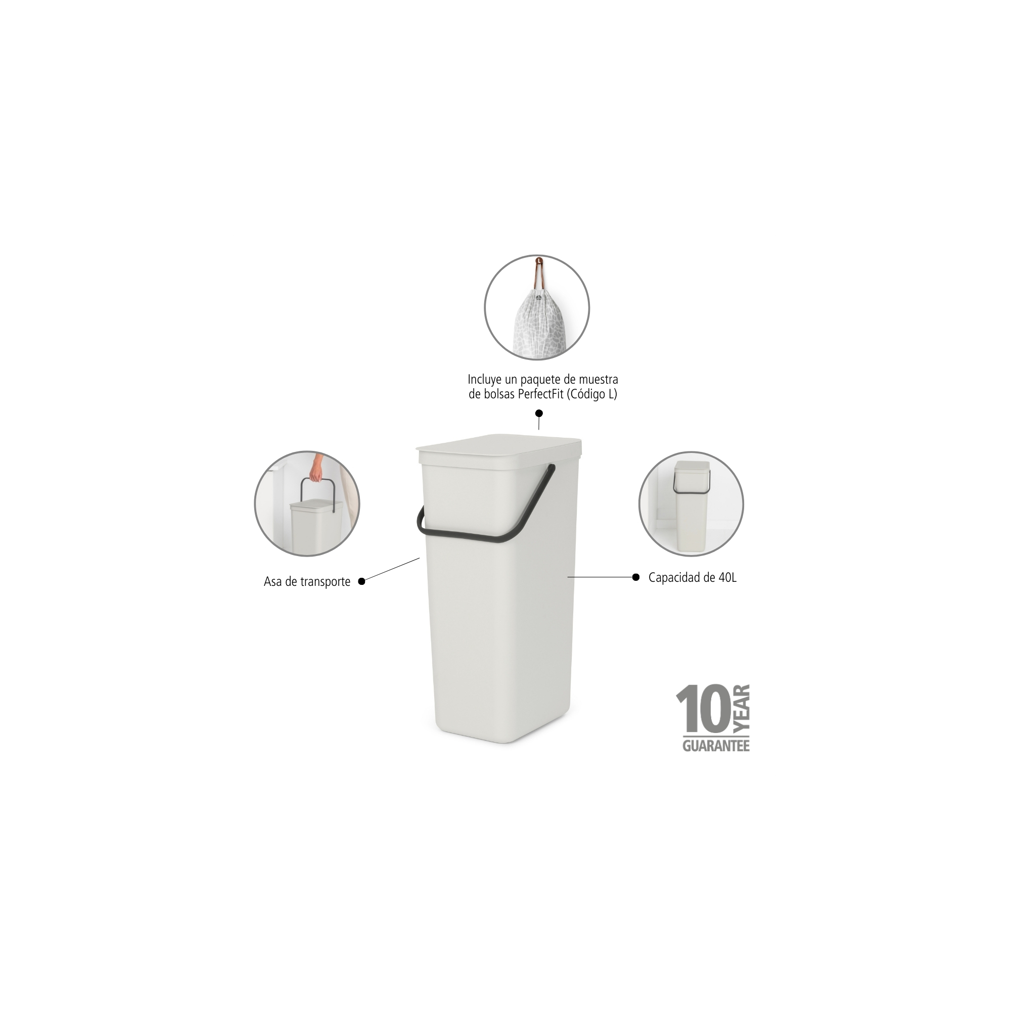 BRABANTIA atkritumu tvertne Sort &Go - Image 9